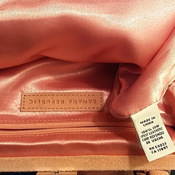 Pink leather clutch Purse With handle - Picture 6 of 14